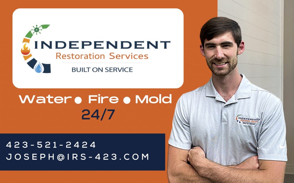 Owner/Branch Manager, Joseph Vandiver, Independent Restoration Services - Southeast Tennessee and North Georgia.