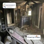 A home badly burned in a house fire caused by a hoverboard battery exploding - Independent Restoration Services - Built On Service